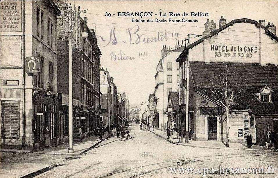 39 - BESANÇON - La Rue de Belfort